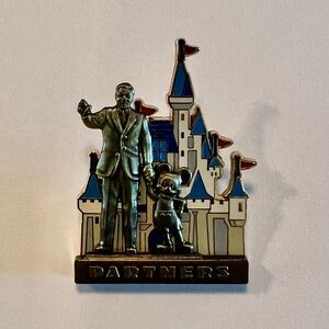 Walt Disney & Mickey Mouse in front of Castle Collector’s Pin